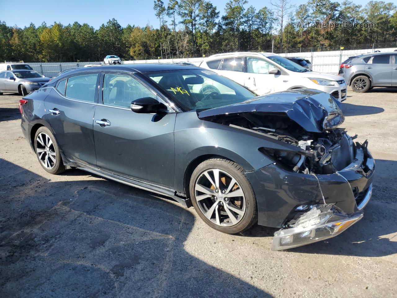 2017 Nissan Maxima 3.5s Gray vin: 1N4AA6AP4HC385711