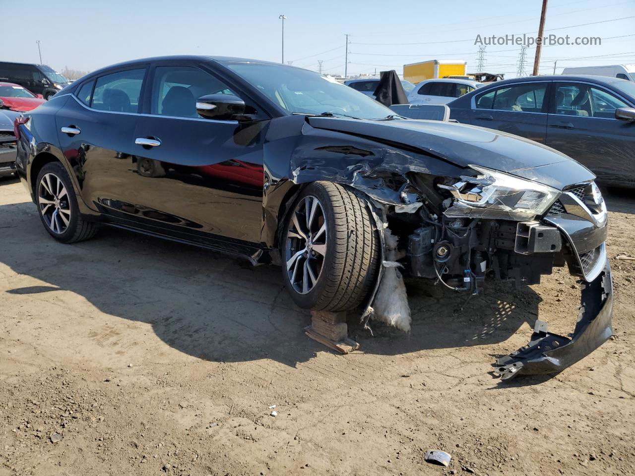 2017 Nissan Maxima 3.5s Black vin: 1N4AA6AP4HC392268