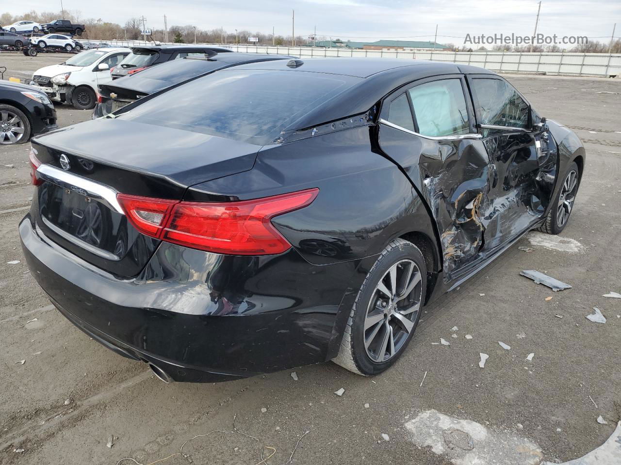 2017 Nissan Maxima 3.5s Black vin: 1N4AA6AP4HC398698