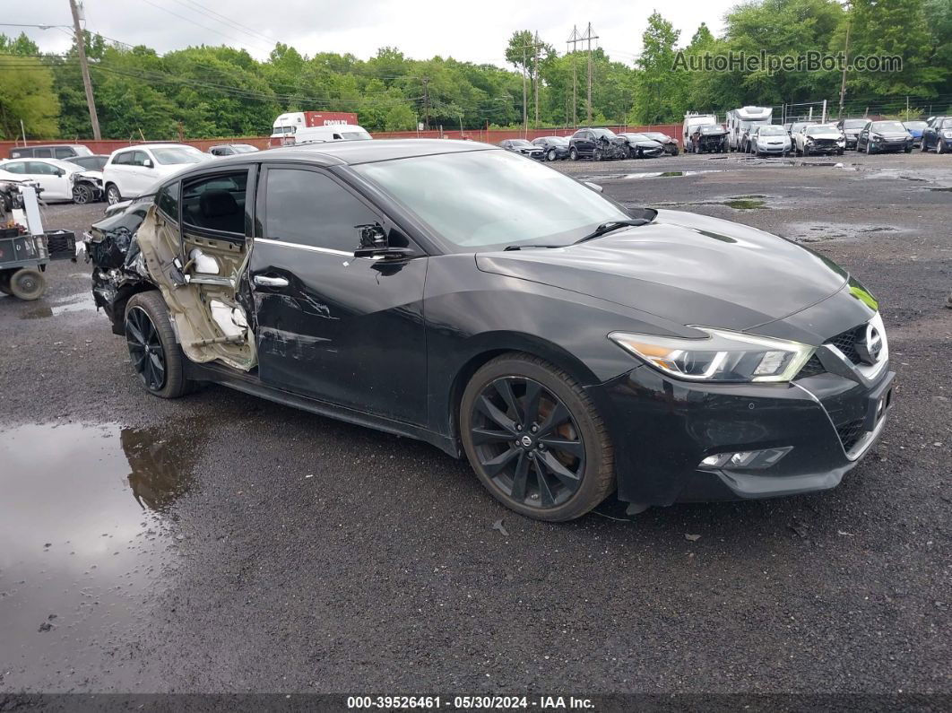 2017 Nissan Maxima 3.5 Sr Black vin: 1N4AA6AP4HC402877