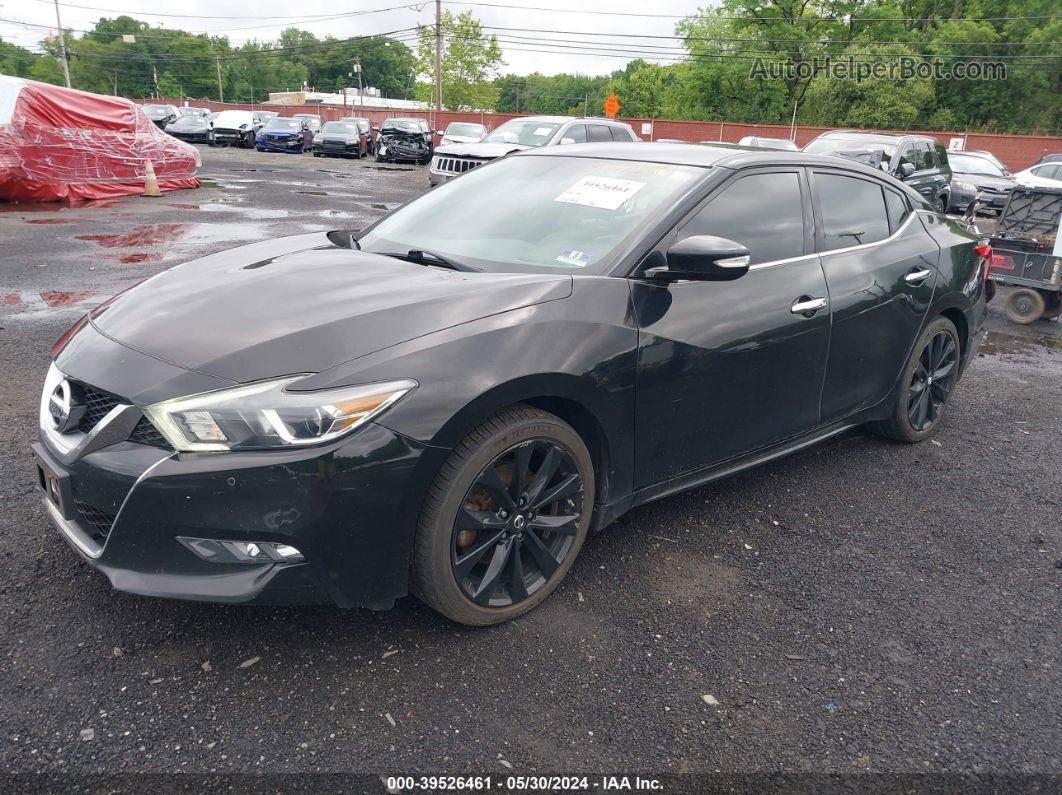 2017 Nissan Maxima 3.5 Sr Black vin: 1N4AA6AP4HC402877