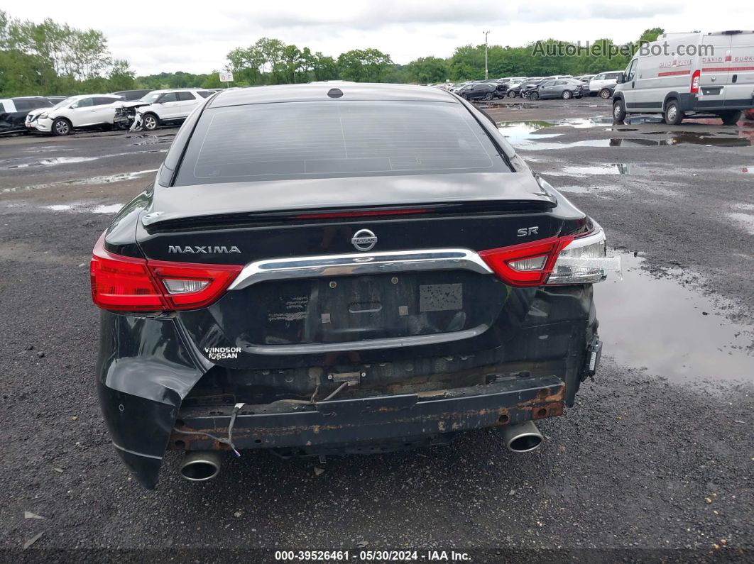 2017 Nissan Maxima 3.5 Sr Black vin: 1N4AA6AP4HC402877