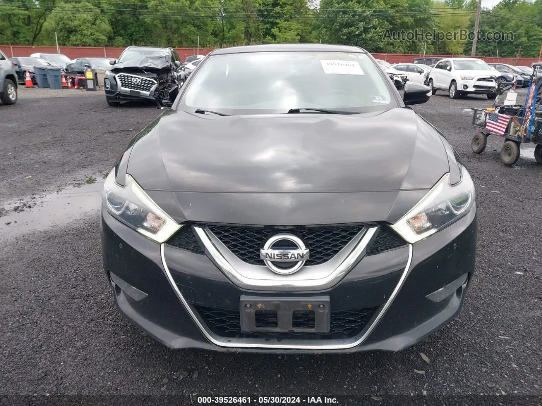 2017 Nissan Maxima 3.5 Sr Black vin: 1N4AA6AP4HC402877