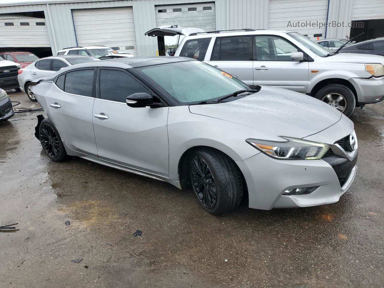 2017 Nissan Maxima 3.5s Серебряный vin: 1N4AA6AP4HC407335