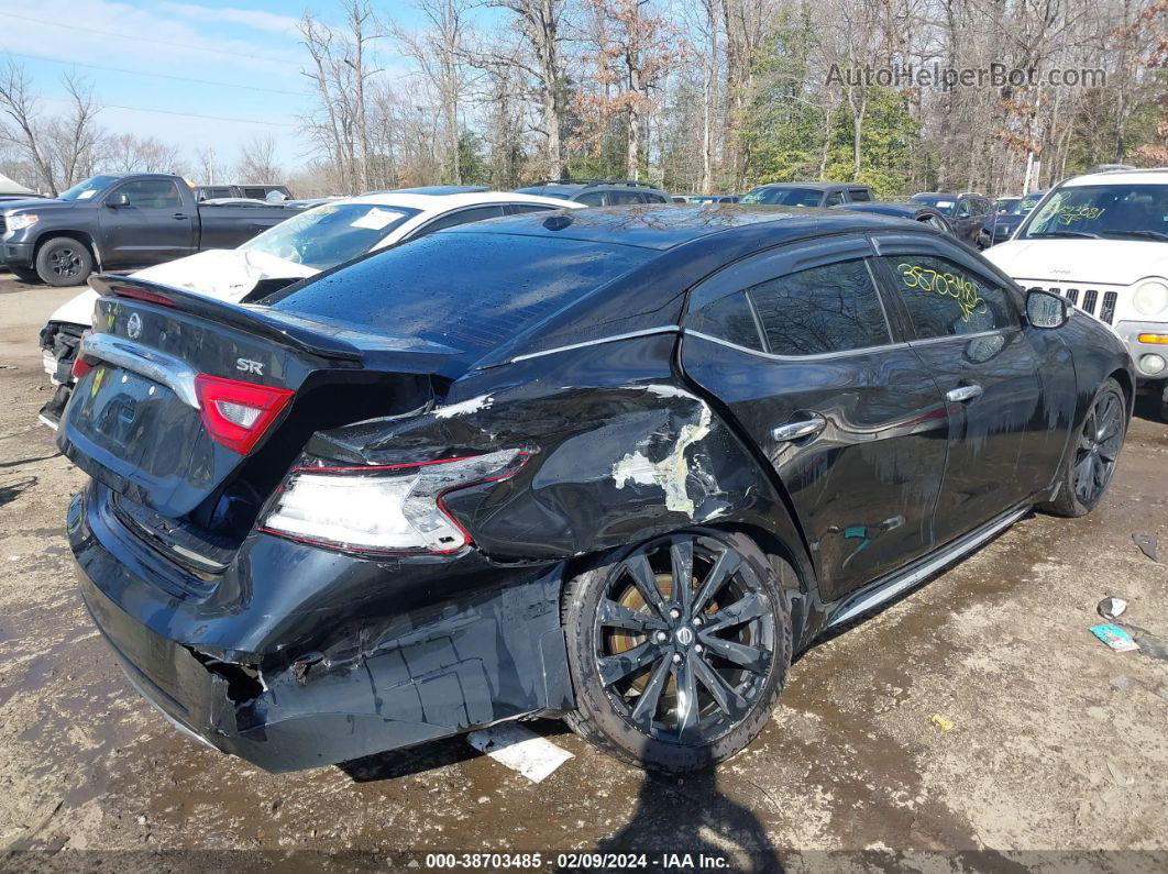 2017 Nissan Maxima 3.5 Sr Black vin: 1N4AA6AP4HC408629