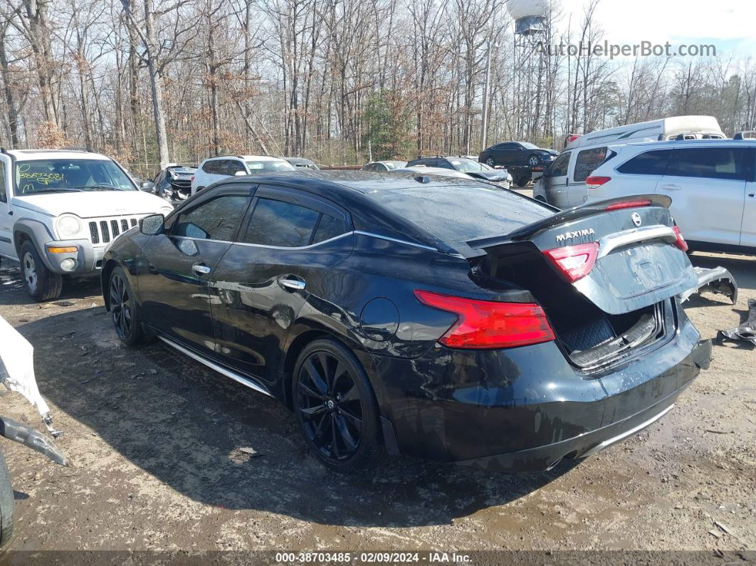 2017 Nissan Maxima 3.5 Sr Black vin: 1N4AA6AP4HC408629