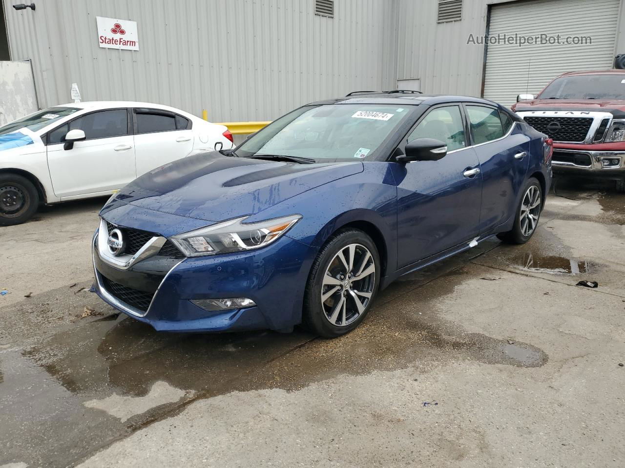 2017 Nissan Maxima 3.5s Blue vin: 1N4AA6AP4HC418769