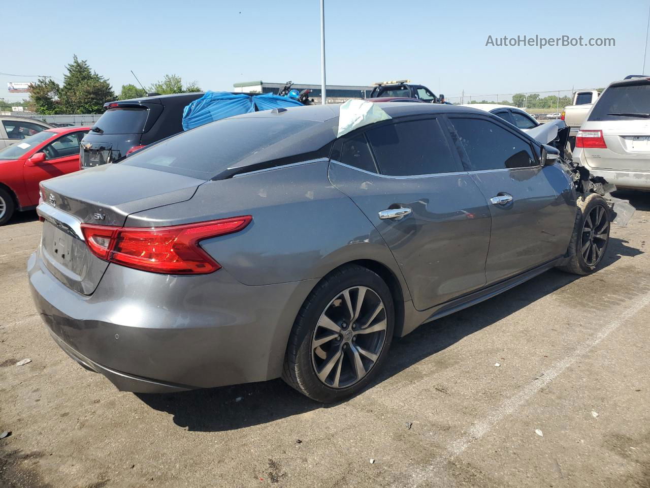 2017 Nissan Maxima 3.5s Серый vin: 1N4AA6AP4HC425656