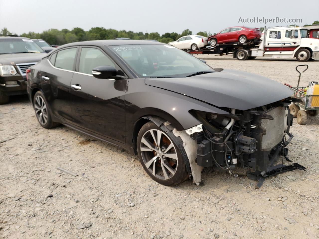 2017 Nissan Maxima 3.5s Черный vin: 1N4AA6AP4HC428234