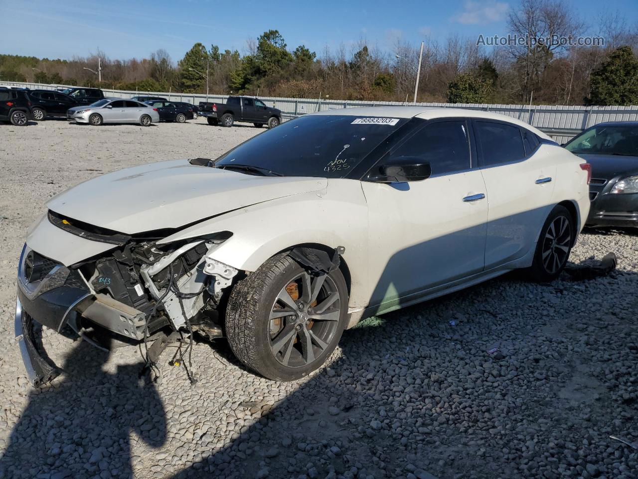 2017 Nissan Maxima 3.5s White vin: 1N4AA6AP4HC434325