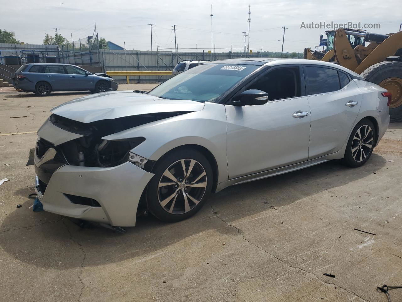 2017 Nissan Maxima 3.5s Silver vin: 1N4AA6AP4HC440819