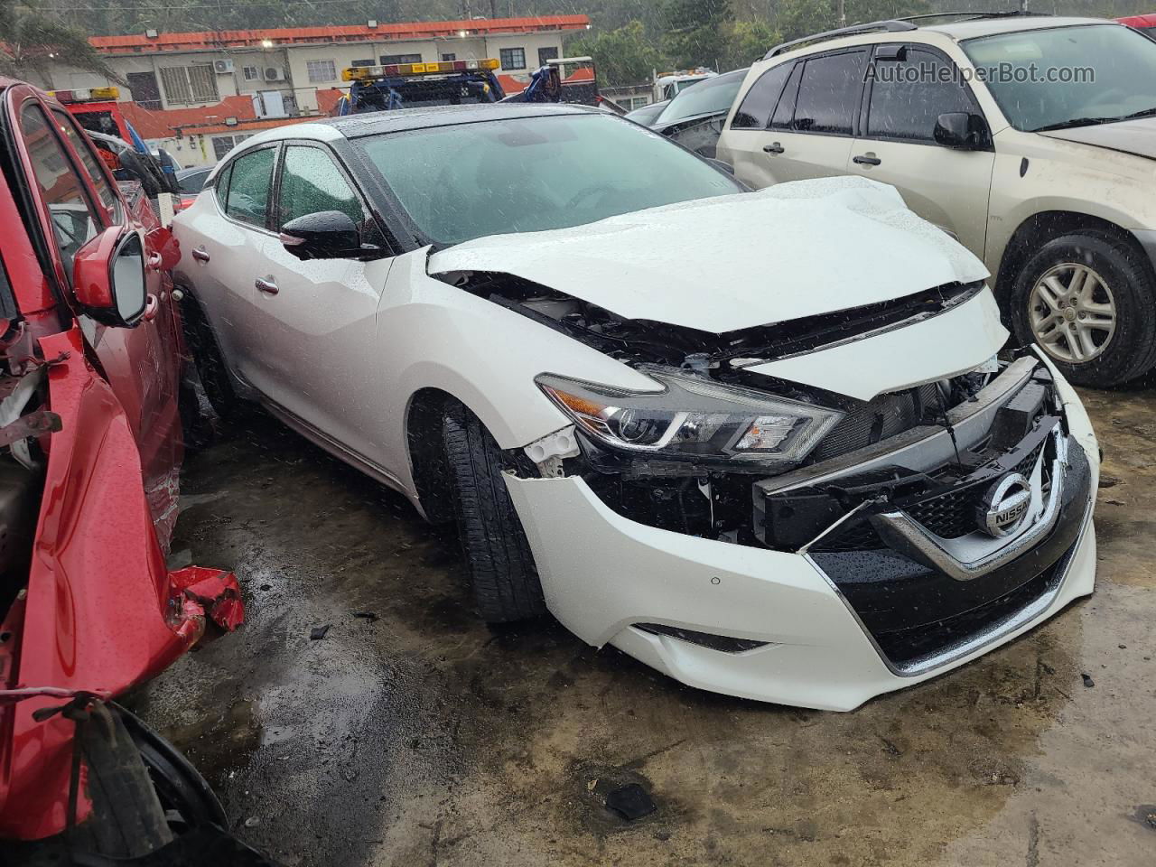 2017 Nissan Maxima 3.5s White vin: 1N4AA6AP4HC452002