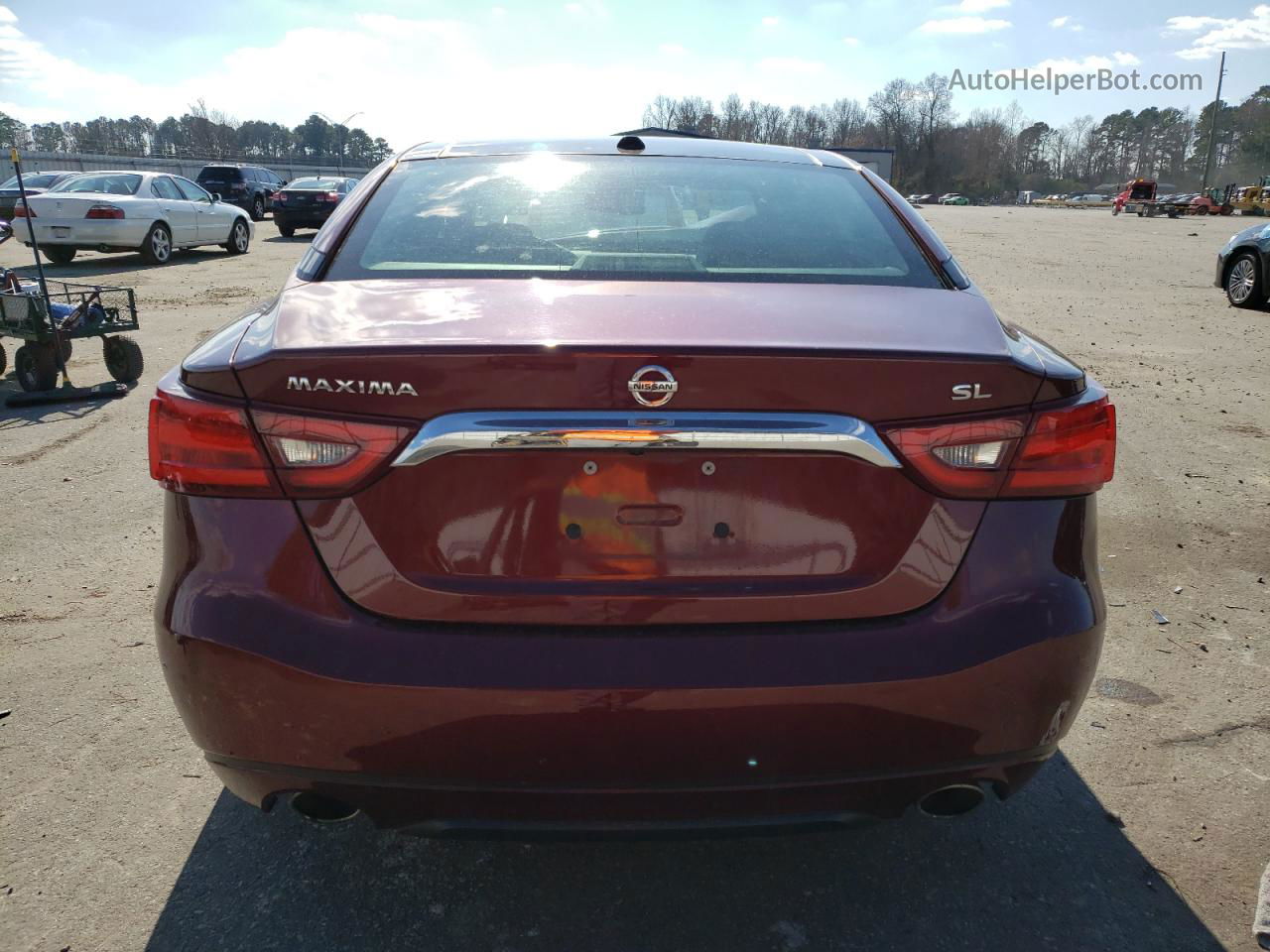 2017 Nissan Maxima 3.5s Burgundy vin: 1N4AA6AP4HC452789