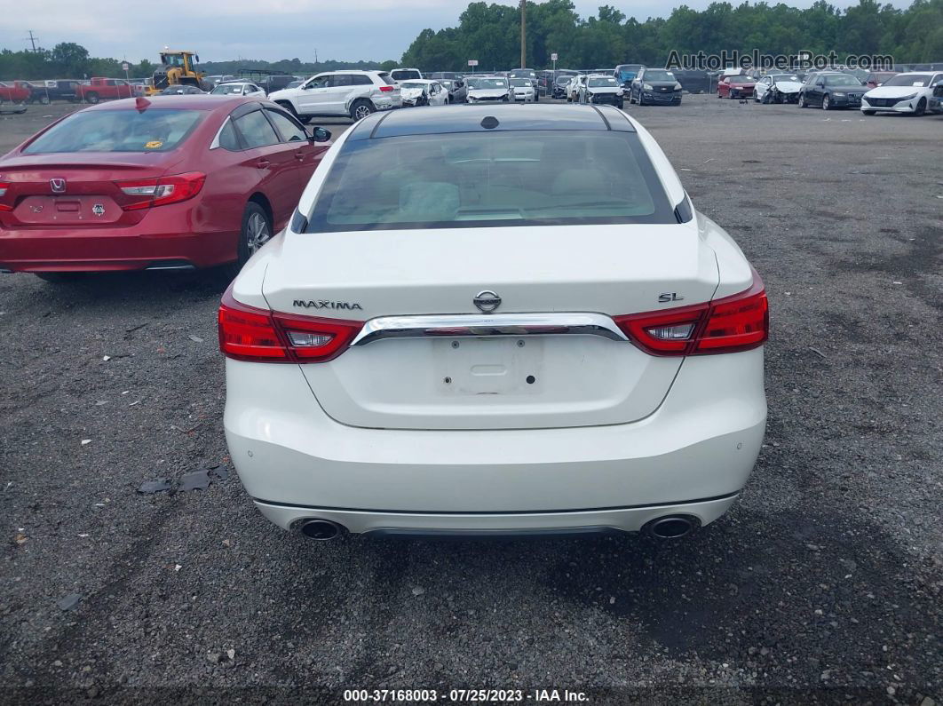 2017 Nissan Maxima Sl White vin: 1N4AA6AP4HC454042