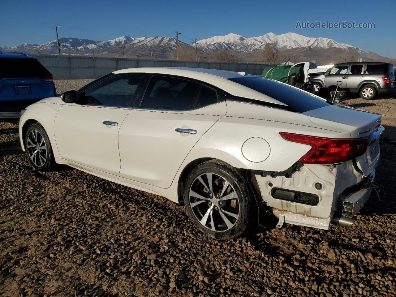 2018 Nissan Maxima 3.5s White vin: 1N4AA6AP4JC362628