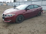 2018 Nissan Maxima 3.5s Burgundy vin: 1N4AA6AP4JC367084