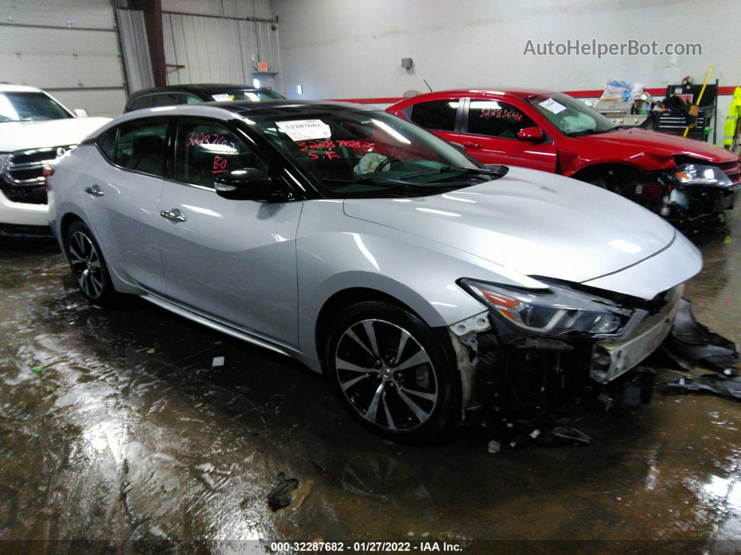 2018 Nissan Maxima Sl Silver vin: 1N4AA6AP4JC377887