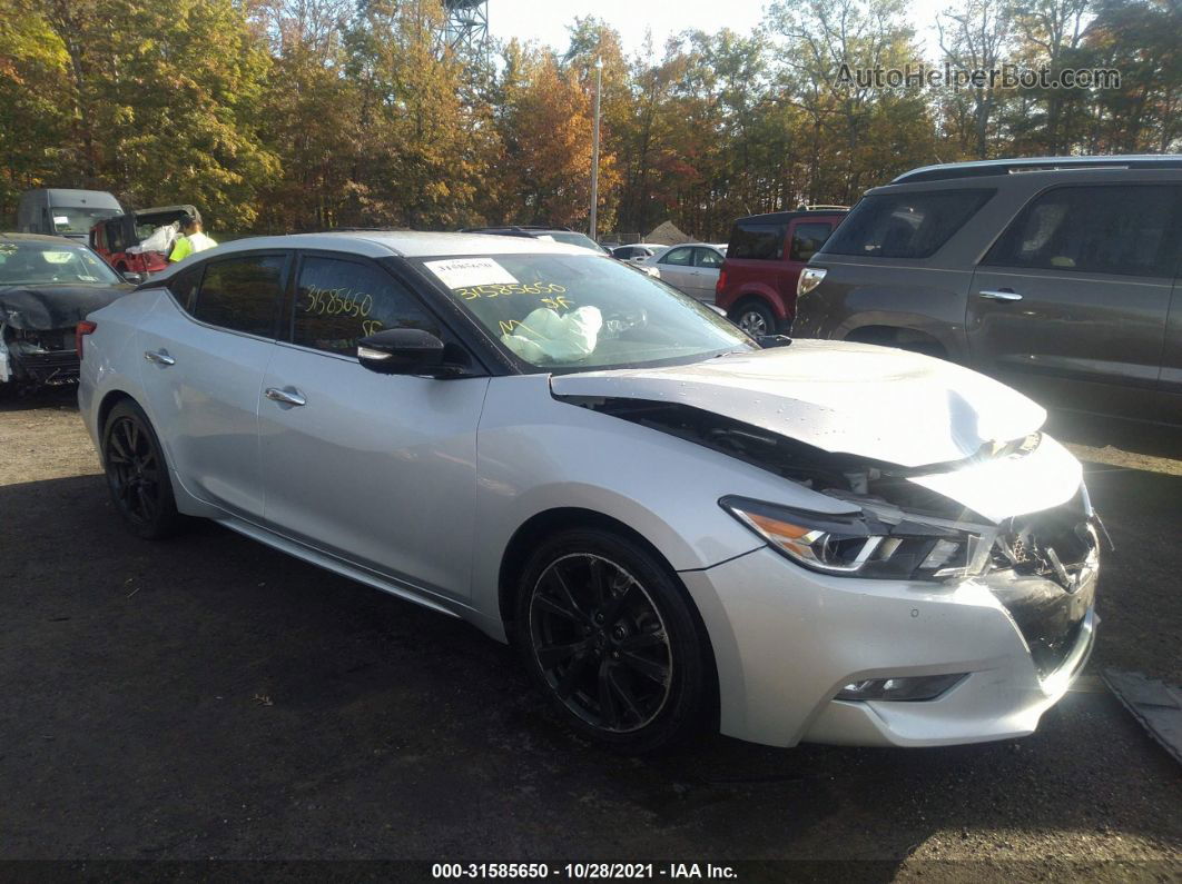 2018 Nissan Maxima Sv Silver vin: 1N4AA6AP4JC377937