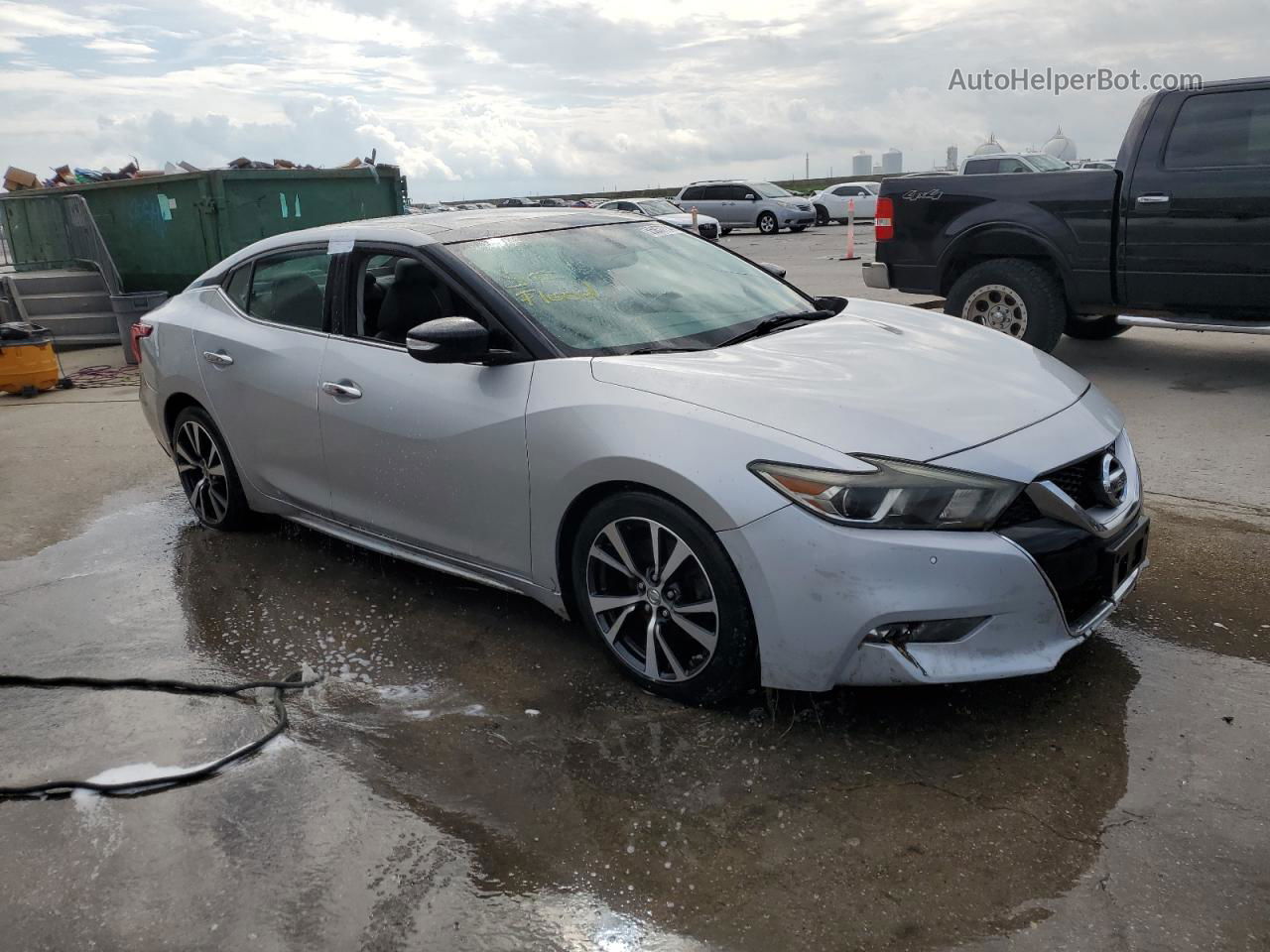 2016 Nissan Maxima 3.5s Silver vin: 1N4AA6AP5GC375526