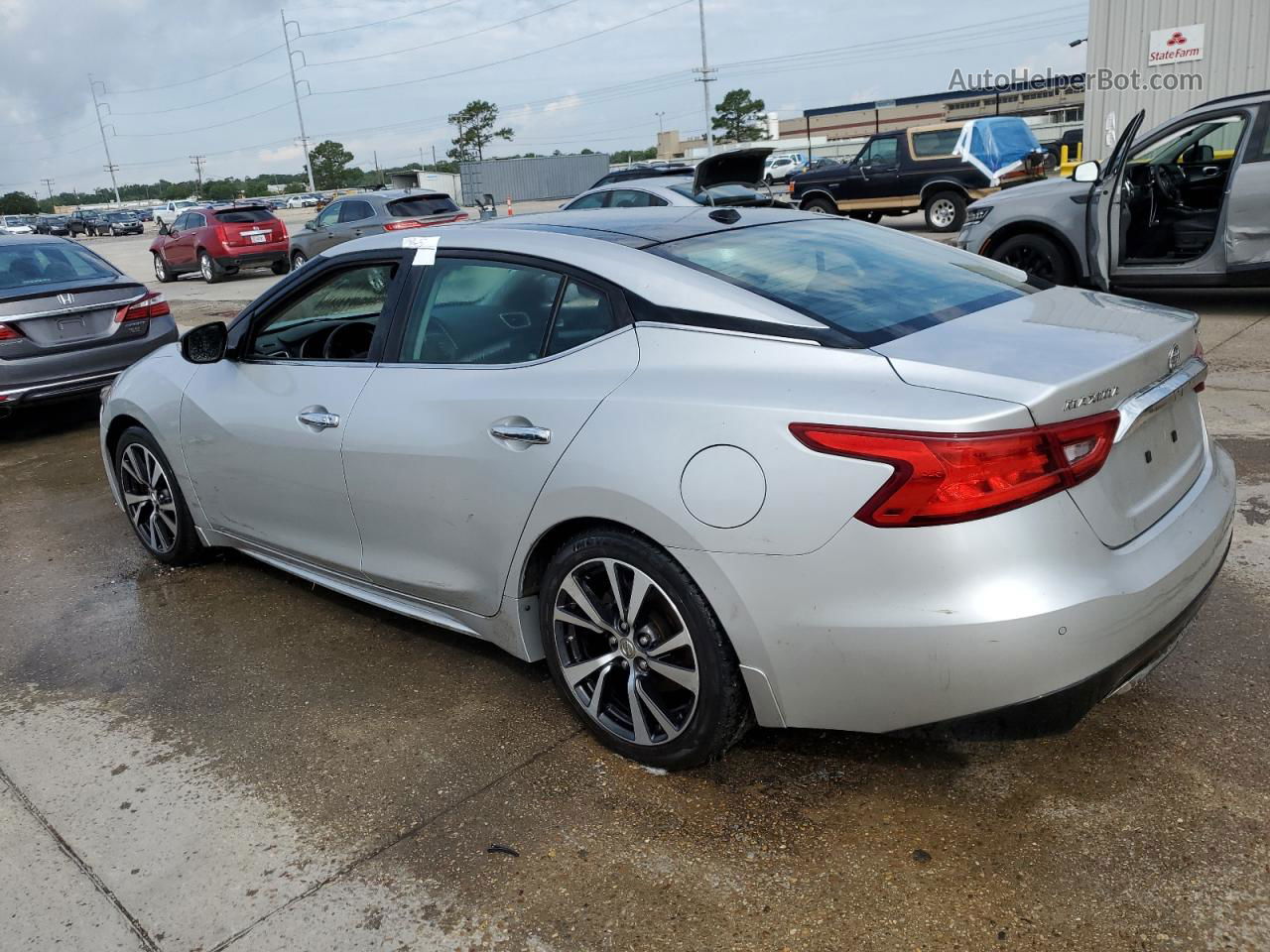 2016 Nissan Maxima 3.5s Silver vin: 1N4AA6AP5GC375526