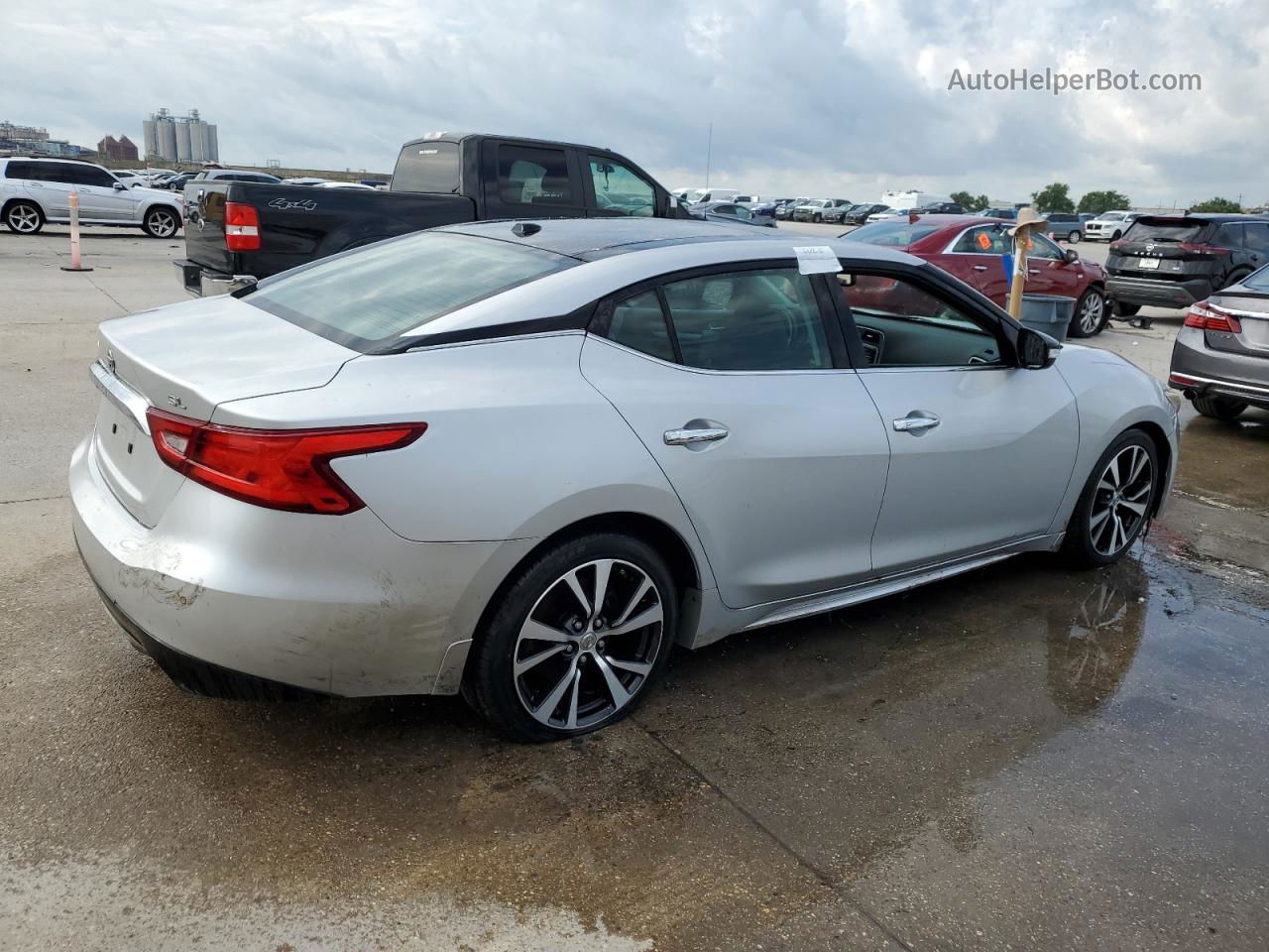 2016 Nissan Maxima 3.5s Silver vin: 1N4AA6AP5GC375526