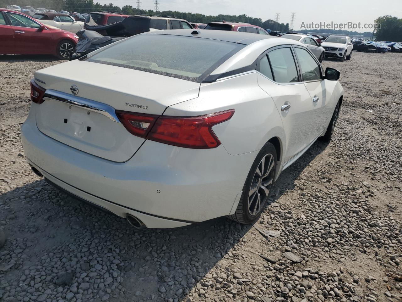 2016 Nissan Maxima 3.5s White vin: 1N4AA6AP5GC377213