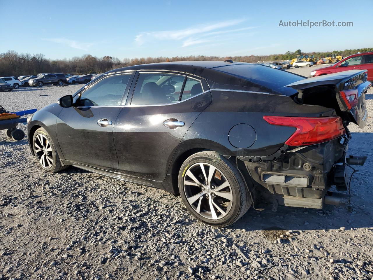 2016 Nissan Maxima 3.5s Черный vin: 1N4AA6AP5GC388129