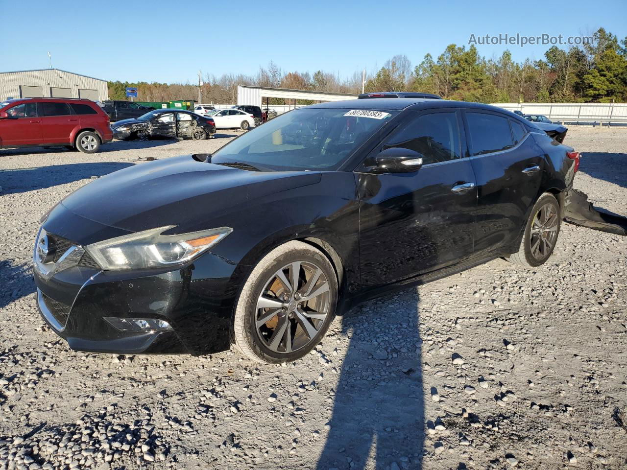 2016 Nissan Maxima 3.5s Черный vin: 1N4AA6AP5GC388129