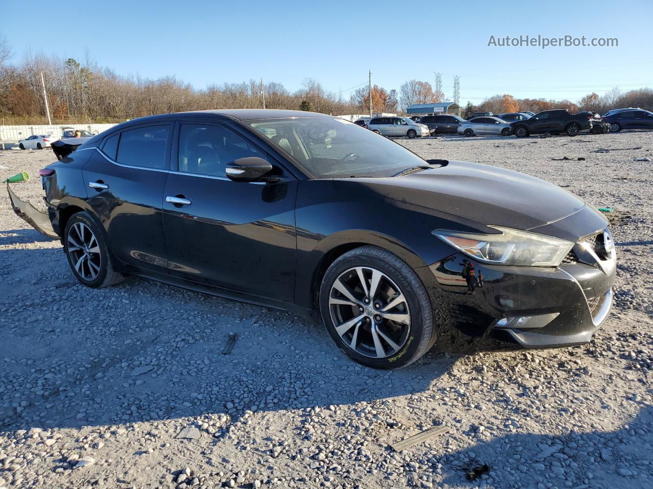 2016 Nissan Maxima 3.5s Черный vin: 1N4AA6AP5GC388129