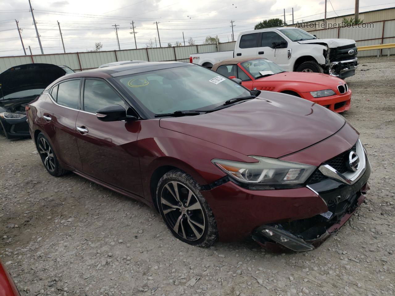 2016 Nissan Maxima 3.5s Burgundy vin: 1N4AA6AP5GC394805