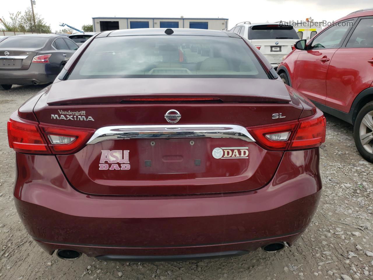 2016 Nissan Maxima 3.5s Burgundy vin: 1N4AA6AP5GC394805