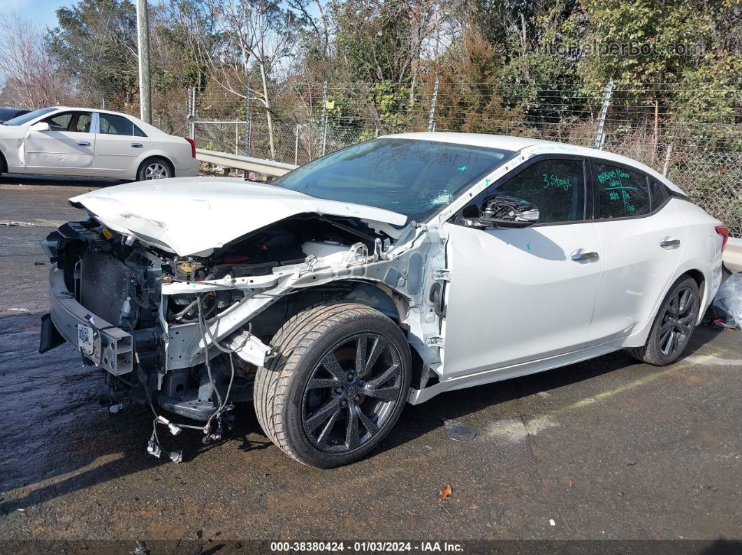 2016 Nissan Maxima 3.5 Sv White vin: 1N4AA6AP5GC419282