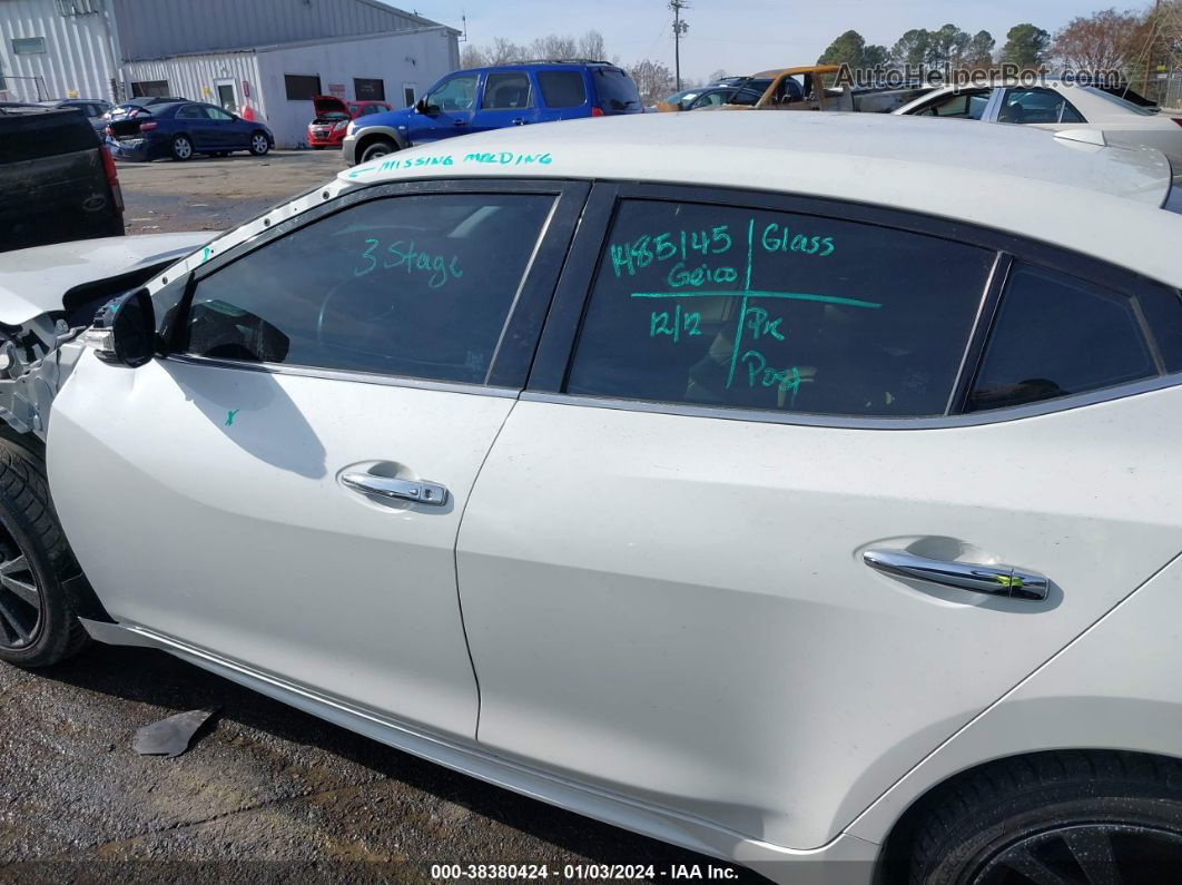 2016 Nissan Maxima 3.5 Sv White vin: 1N4AA6AP5GC419282