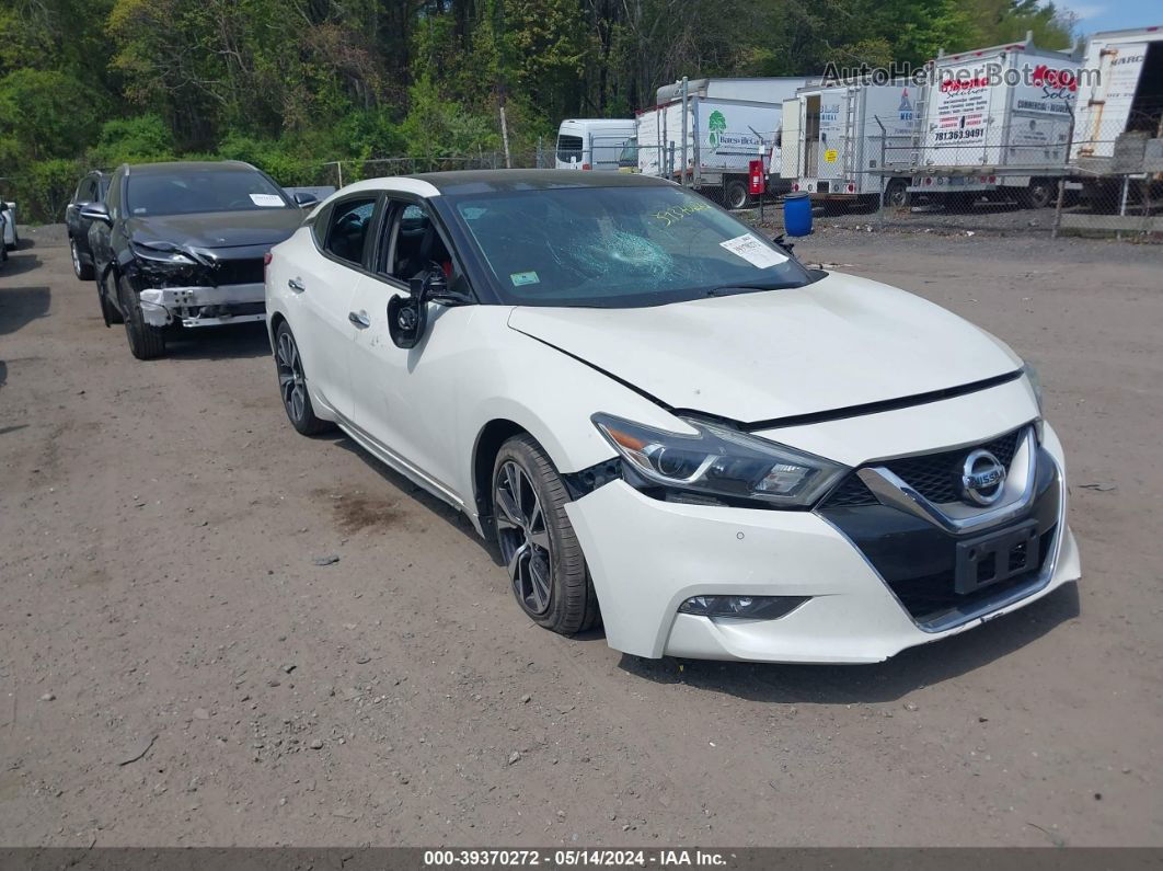 2016 Nissan Maxima 3.5 Sl White vin: 1N4AA6AP5GC424210