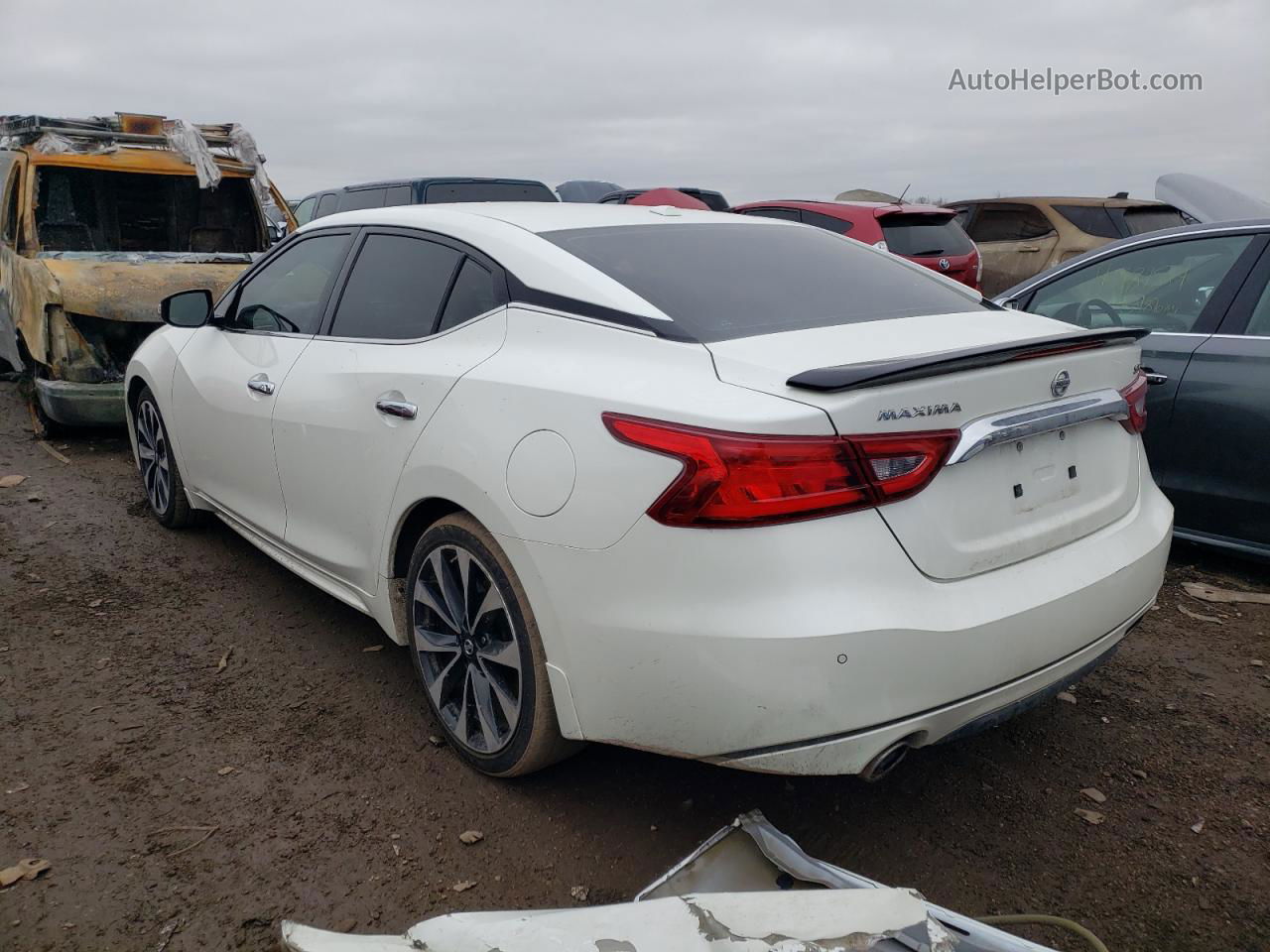 2016 Nissan Maxima 3.5s White vin: 1N4AA6AP5GC434817