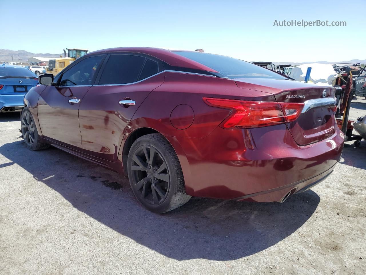 2017 Nissan Maxima 3.5s Темно-бордовый vin: 1N4AA6AP5HC374183