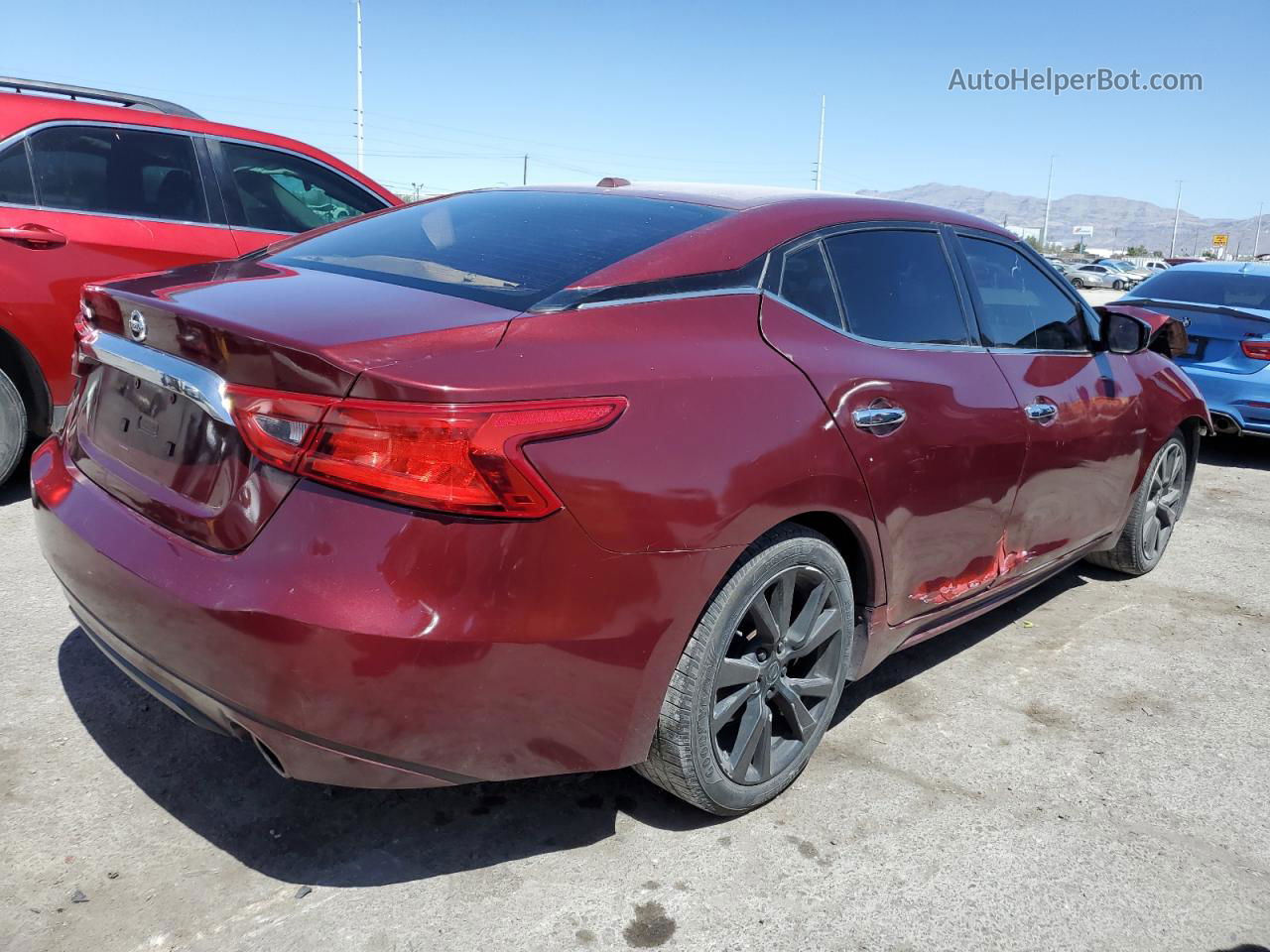 2017 Nissan Maxima 3.5s Maroon vin: 1N4AA6AP5HC374183