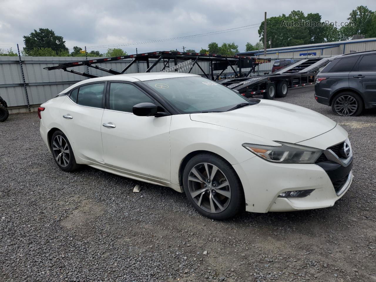 2017 Nissan Maxima 3.5s White vin: 1N4AA6AP5HC378654