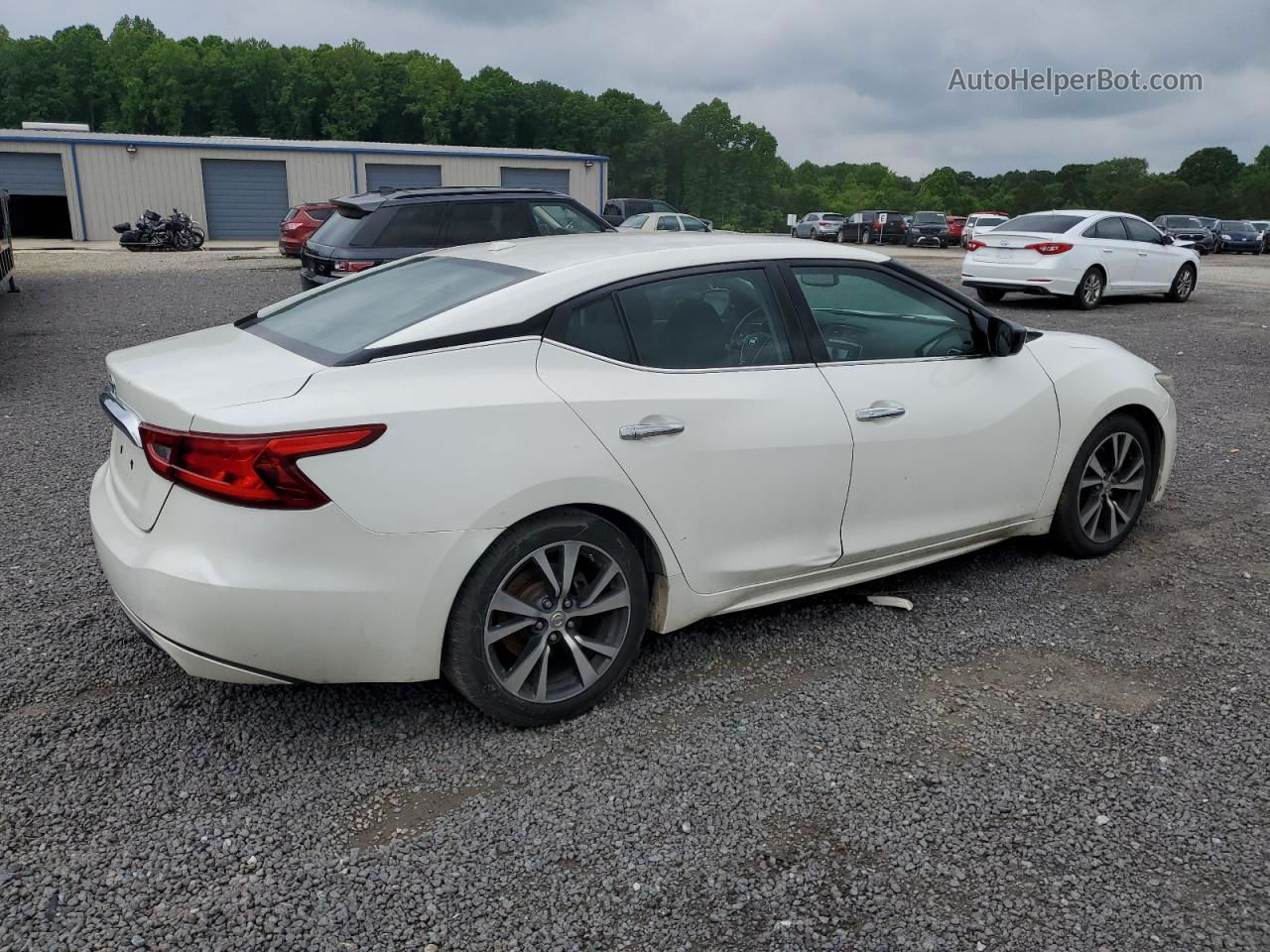 2017 Nissan Maxima 3.5s White vin: 1N4AA6AP5HC378654