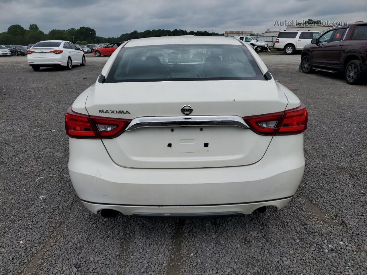 2017 Nissan Maxima 3.5s White vin: 1N4AA6AP5HC378654