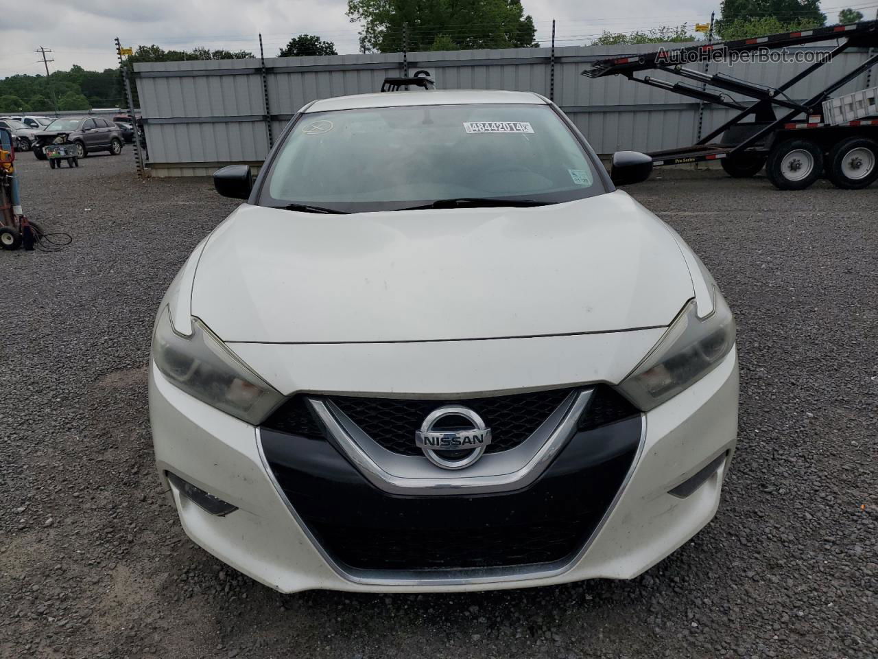 2017 Nissan Maxima 3.5s White vin: 1N4AA6AP5HC378654