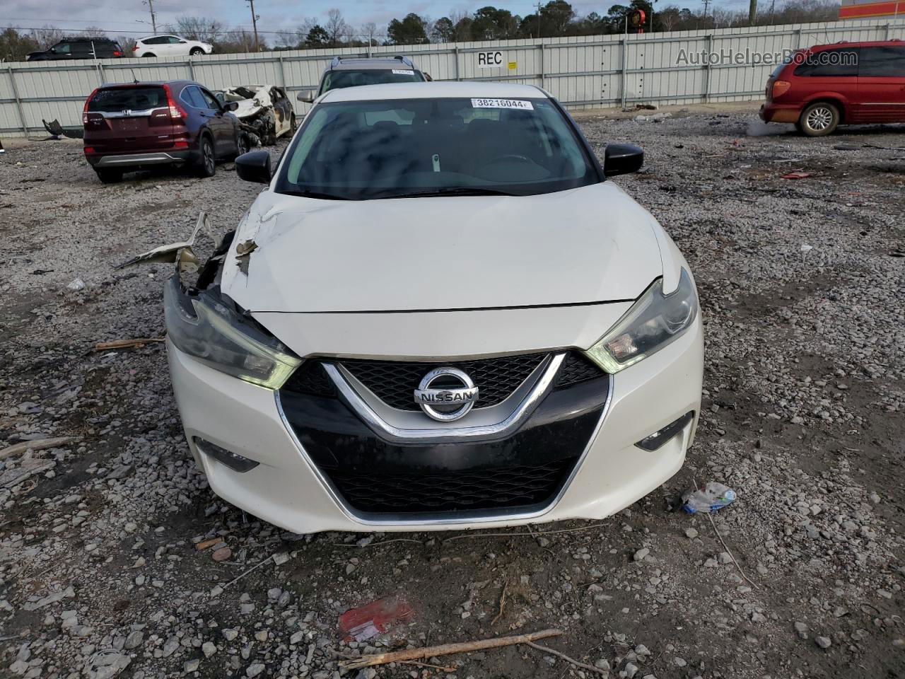 2017 Nissan Maxima 3.5s White vin: 1N4AA6AP5HC385295