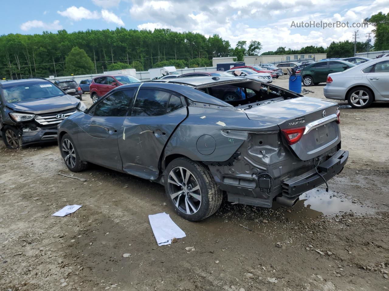 2017 Nissan Maxima 3.5s Gray vin: 1N4AA6AP5HC390237