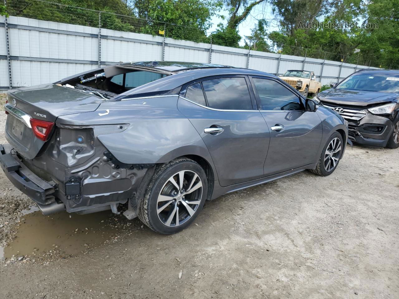 2017 Nissan Maxima 3.5s Gray vin: 1N4AA6AP5HC390237