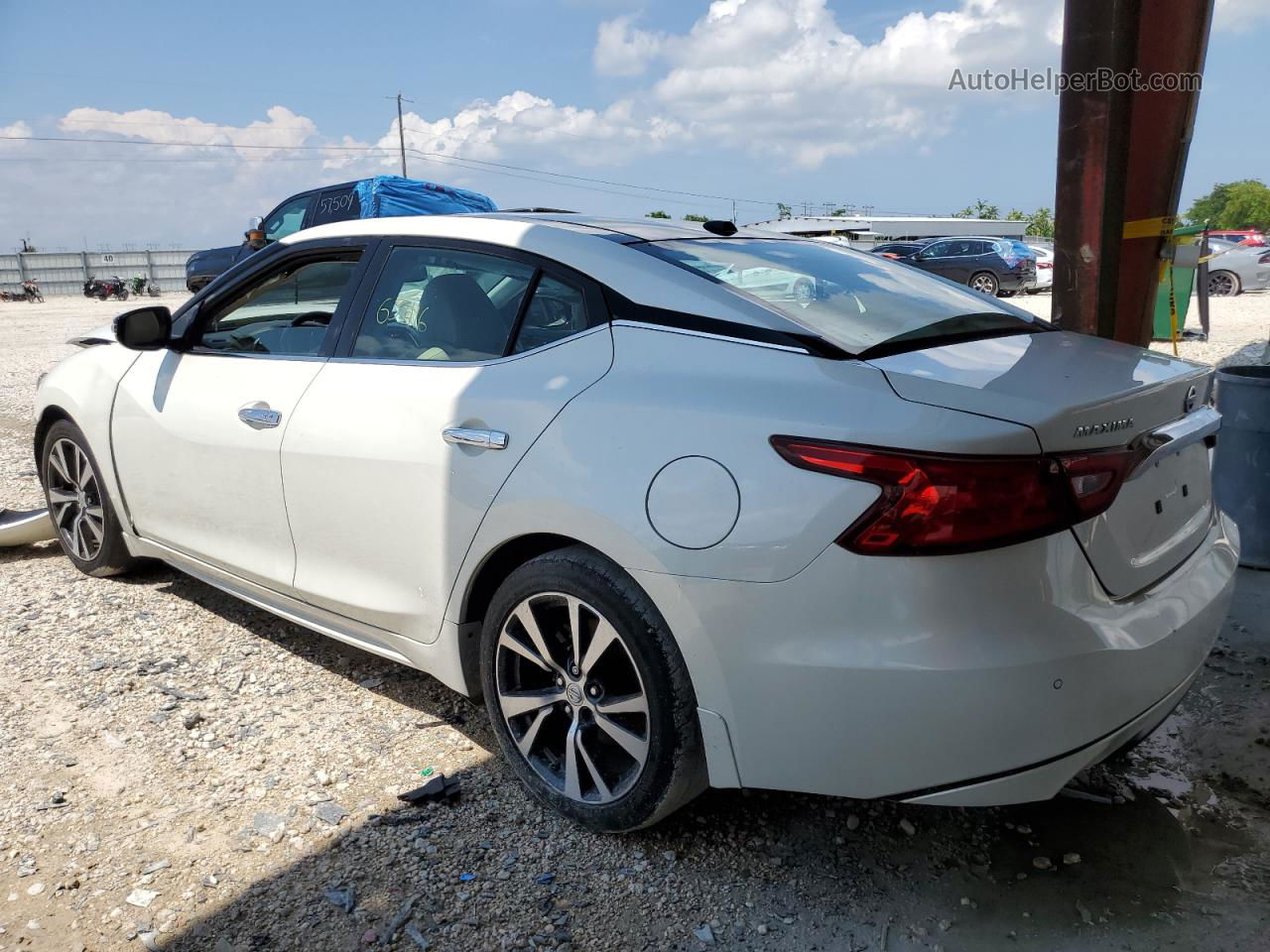 2017 Nissan Maxima 3.5s White vin: 1N4AA6AP5HC390691