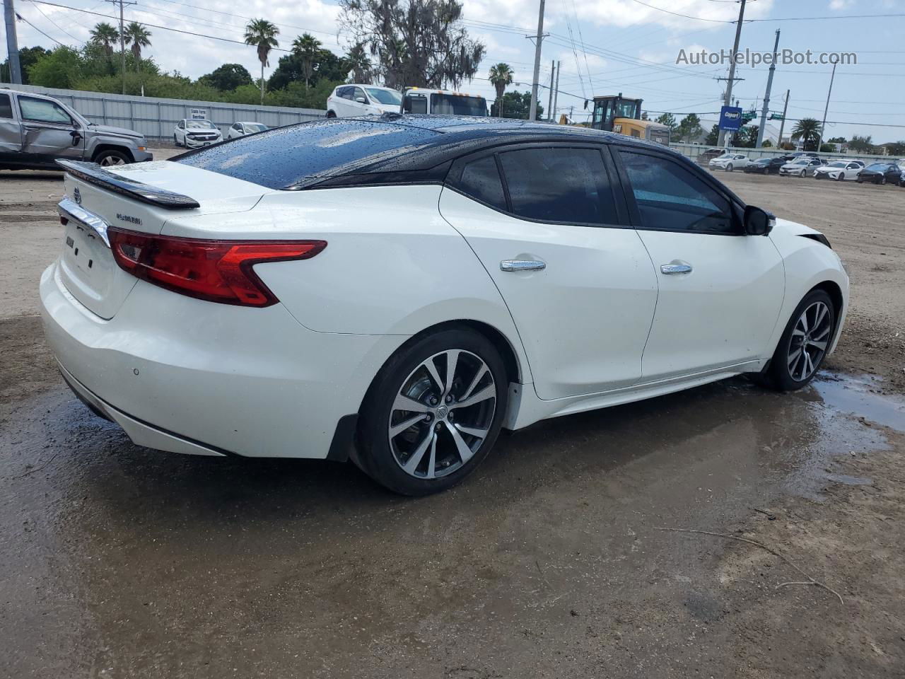 2017 Nissan Maxima 3.5s White vin: 1N4AA6AP5HC398936