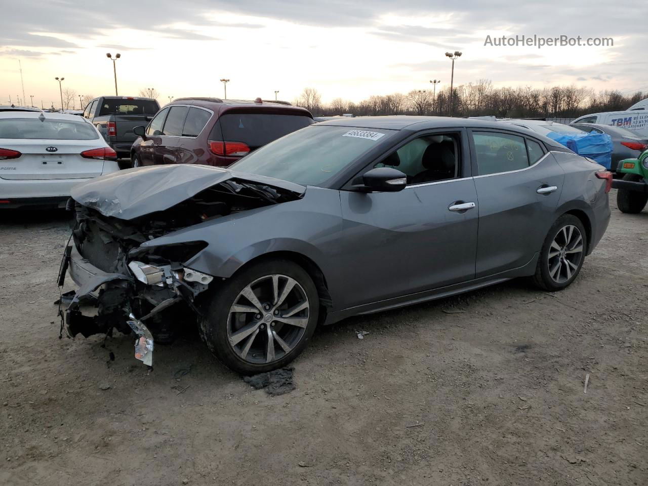 2017 Nissan Maxima 3.5s Серый vin: 1N4AA6AP5HC401284