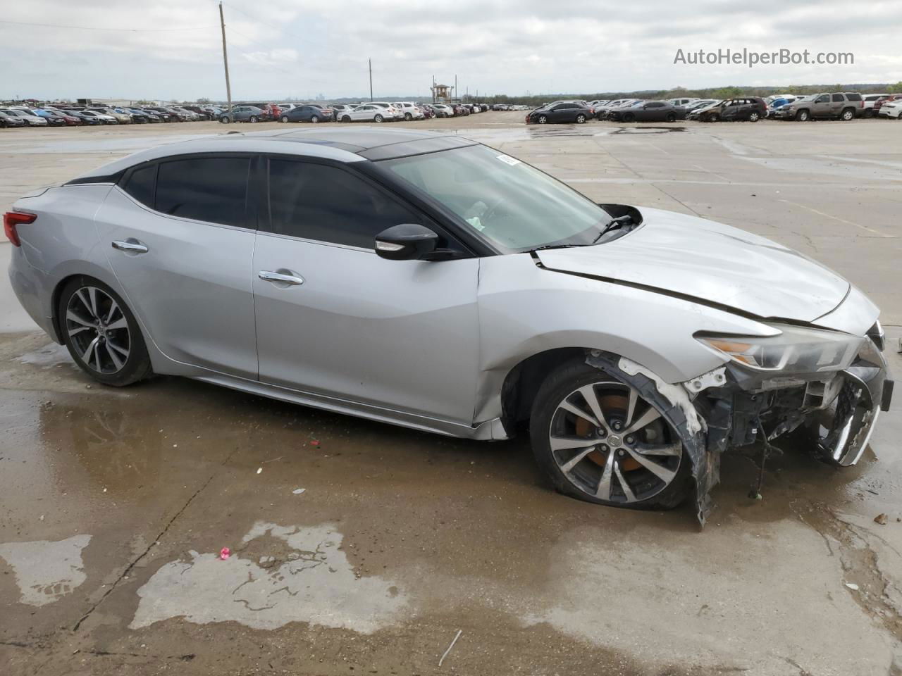 2017 Nissan Maxima 3.5s Silver vin: 1N4AA6AP5HC405139