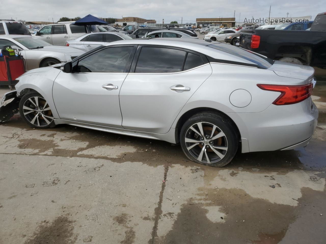 2017 Nissan Maxima 3.5s Silver vin: 1N4AA6AP5HC405139