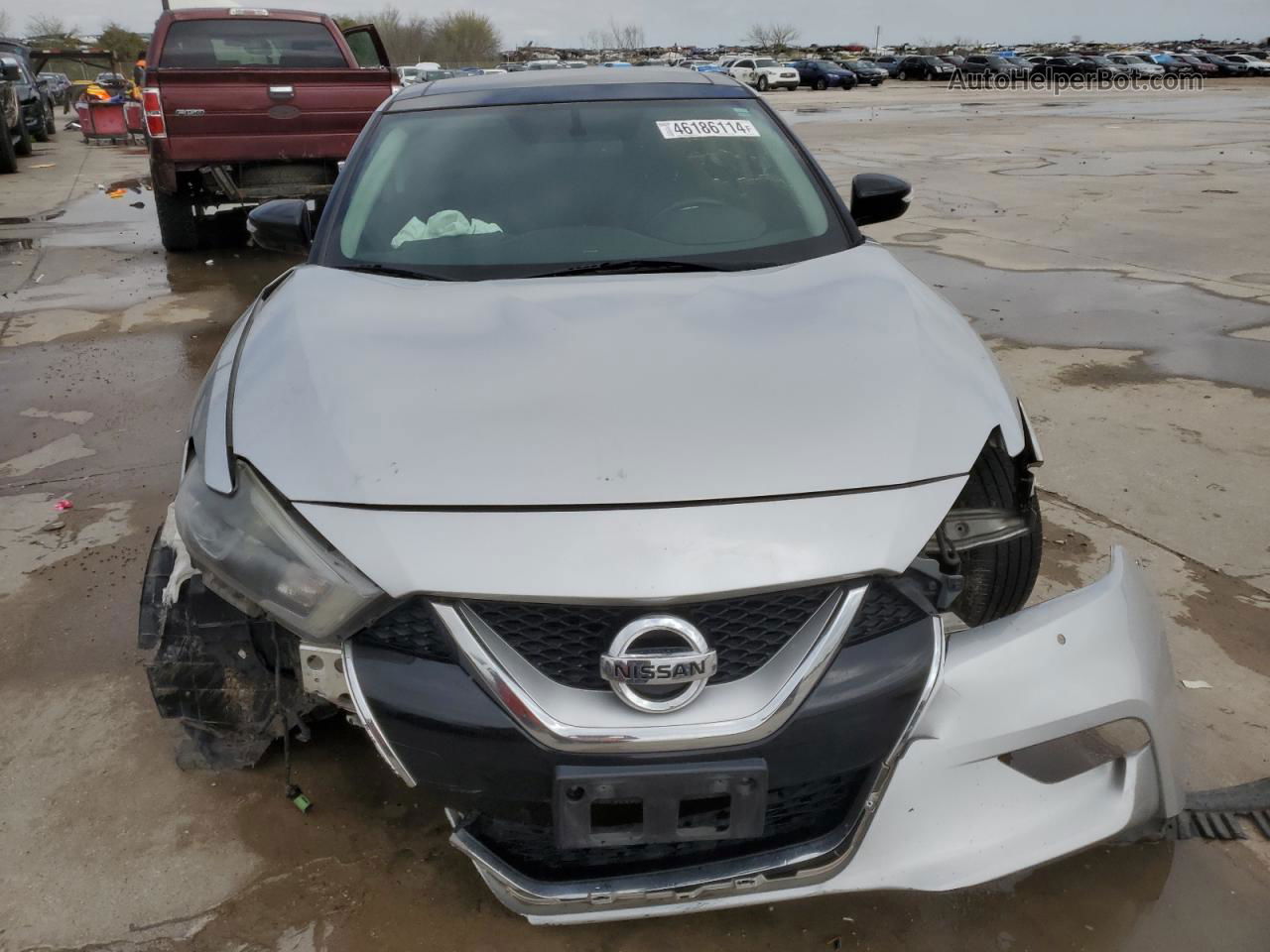 2017 Nissan Maxima 3.5s Silver vin: 1N4AA6AP5HC405139